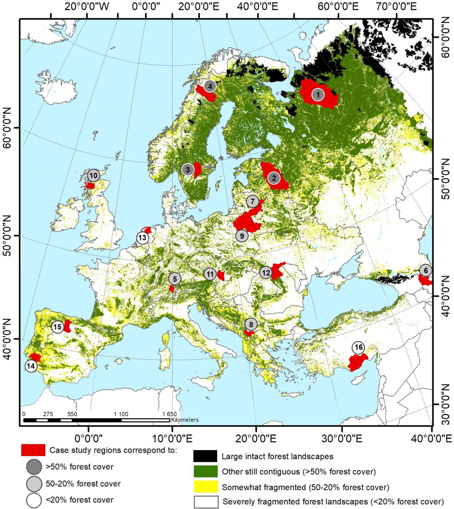Figure from: Maintaining natural and traditional cultural green infrastructures across Europe: learning from historic and current landscape transformations